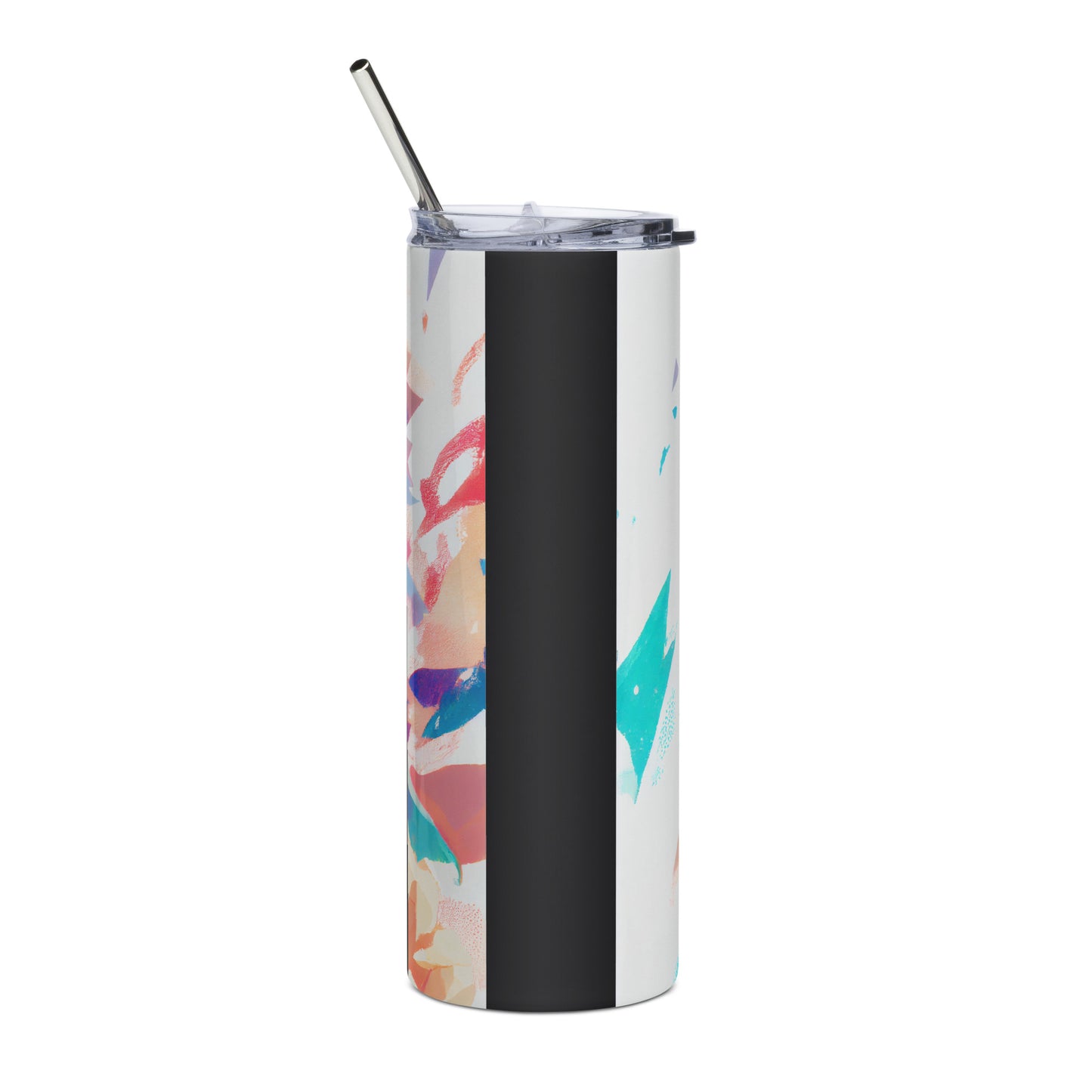 Sora Stainless steel tumbler cup with metal straw