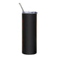 Shy Guy Stainless steel tumbler cup with metal straw