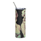 Sexy Pin-up Girl #1 Stainless steel tumbler cup with metal straw