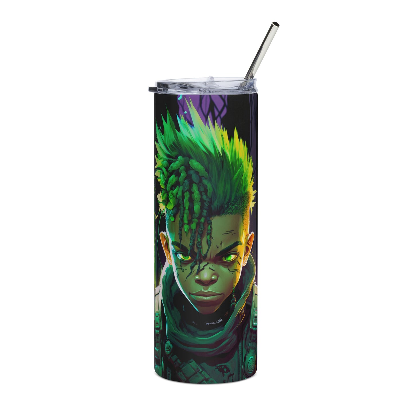 Son of the Adventurer Stainless steel tumbler with Metal Straw