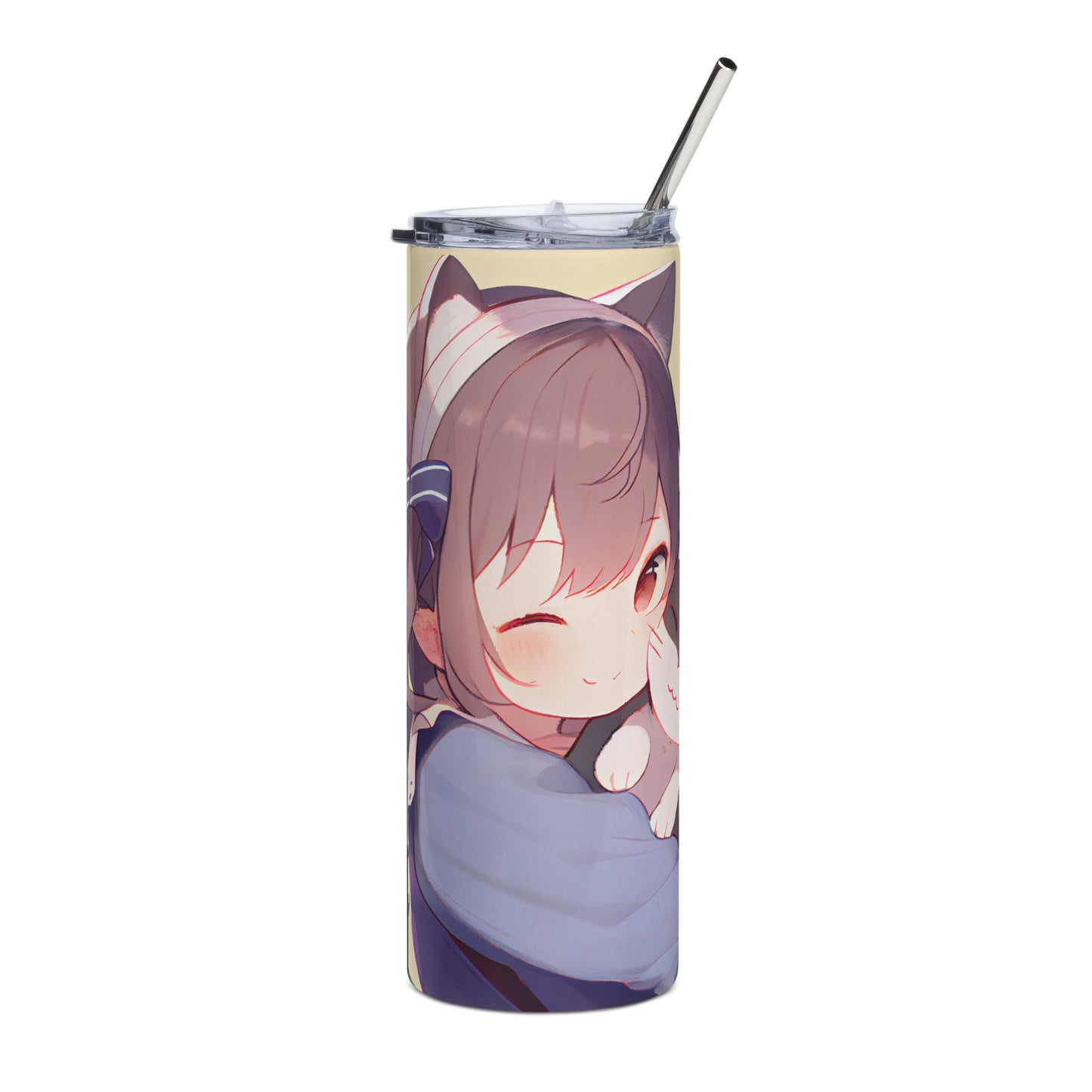 Anime Cup With Straw 