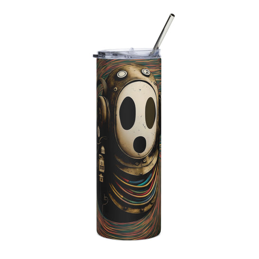 Shy Guy Stainless steel tumbler cup with metal straw