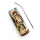 ONEPIECE Luffy Stainless steel tumbler cup with metal straw