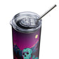 Vaporwave killer Jason Voorhees Stainless steel tumbler Cup with Metal Straw