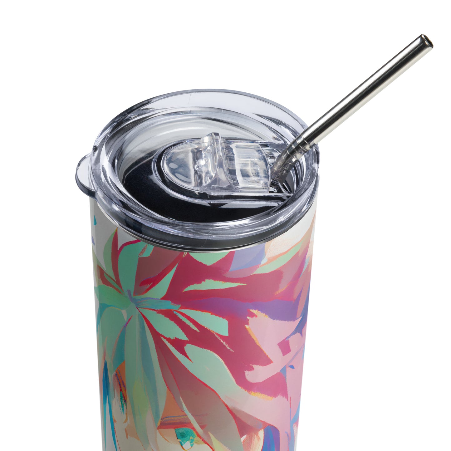 Sora Stainless steel tumbler cup with metal straw