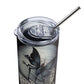 Gothic Beauty Stainless steel tumbler cup with metal straw