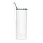 Vaporwave killer Jason Voorhees Stainless steel tumbler Cup with Metal Straw