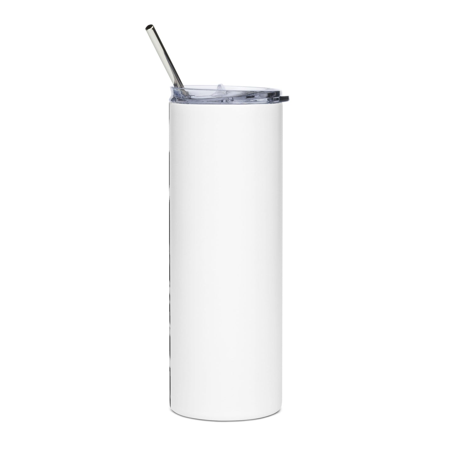 Manga Wolf Stainless steel tumbler cup with metal straw