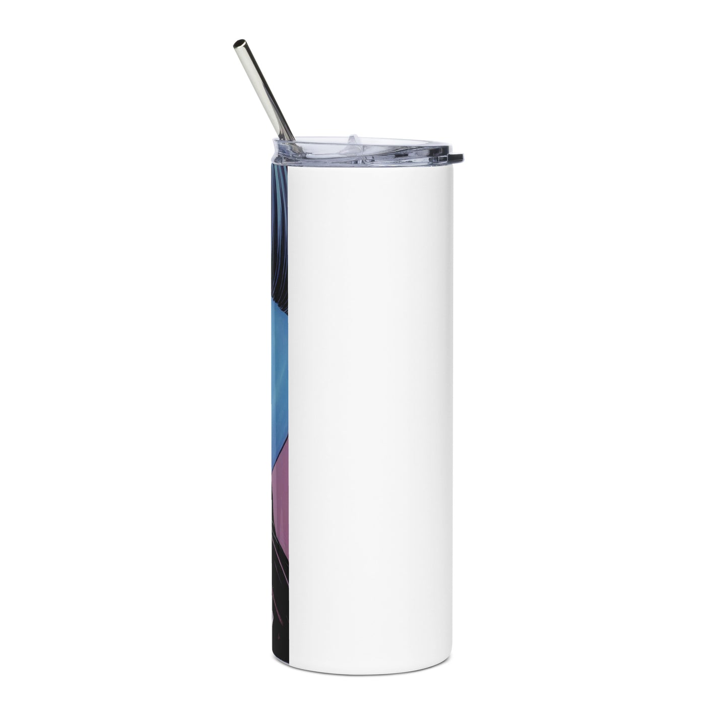 Punk Girl #3 Stainless steel tumbler with metal straw