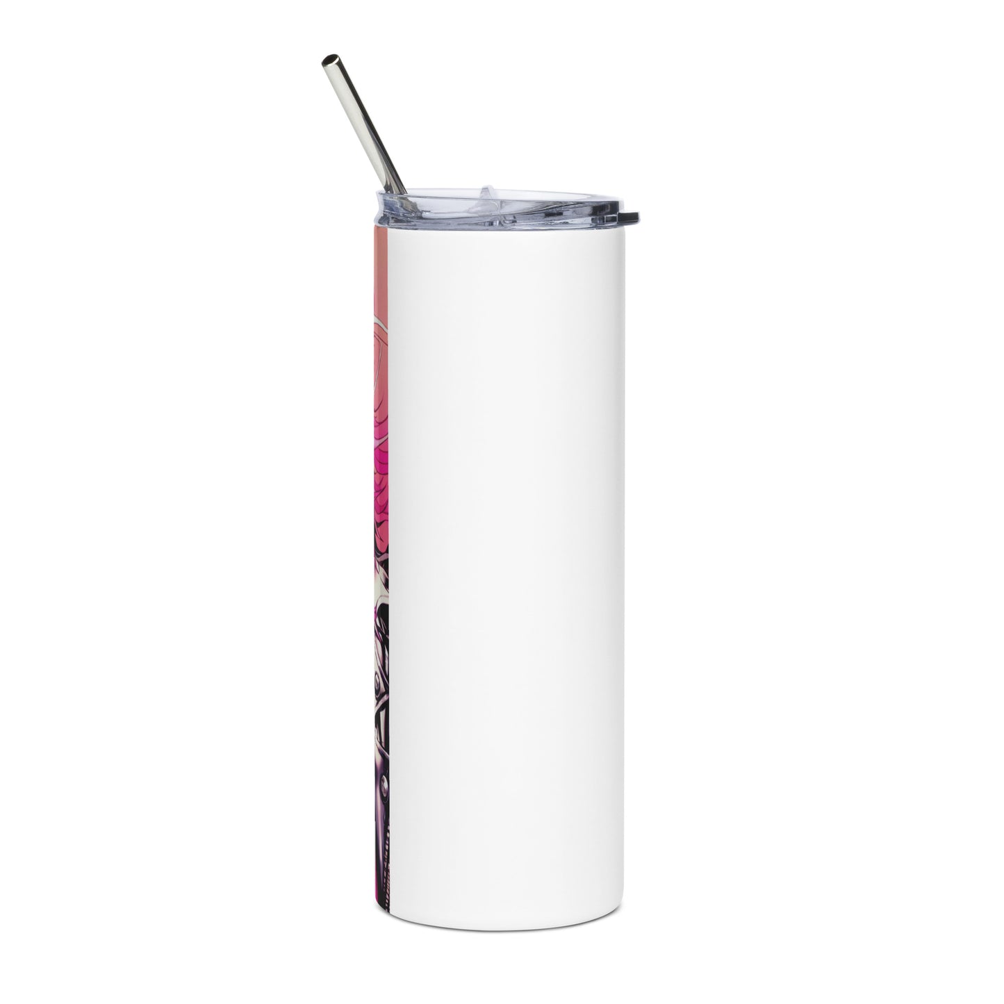 Punk Girl #4 Stainless steel tumbler with metal straw