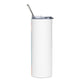 Hawaiian Beauty #2 Stainless steel tumbler cup with metal straw
