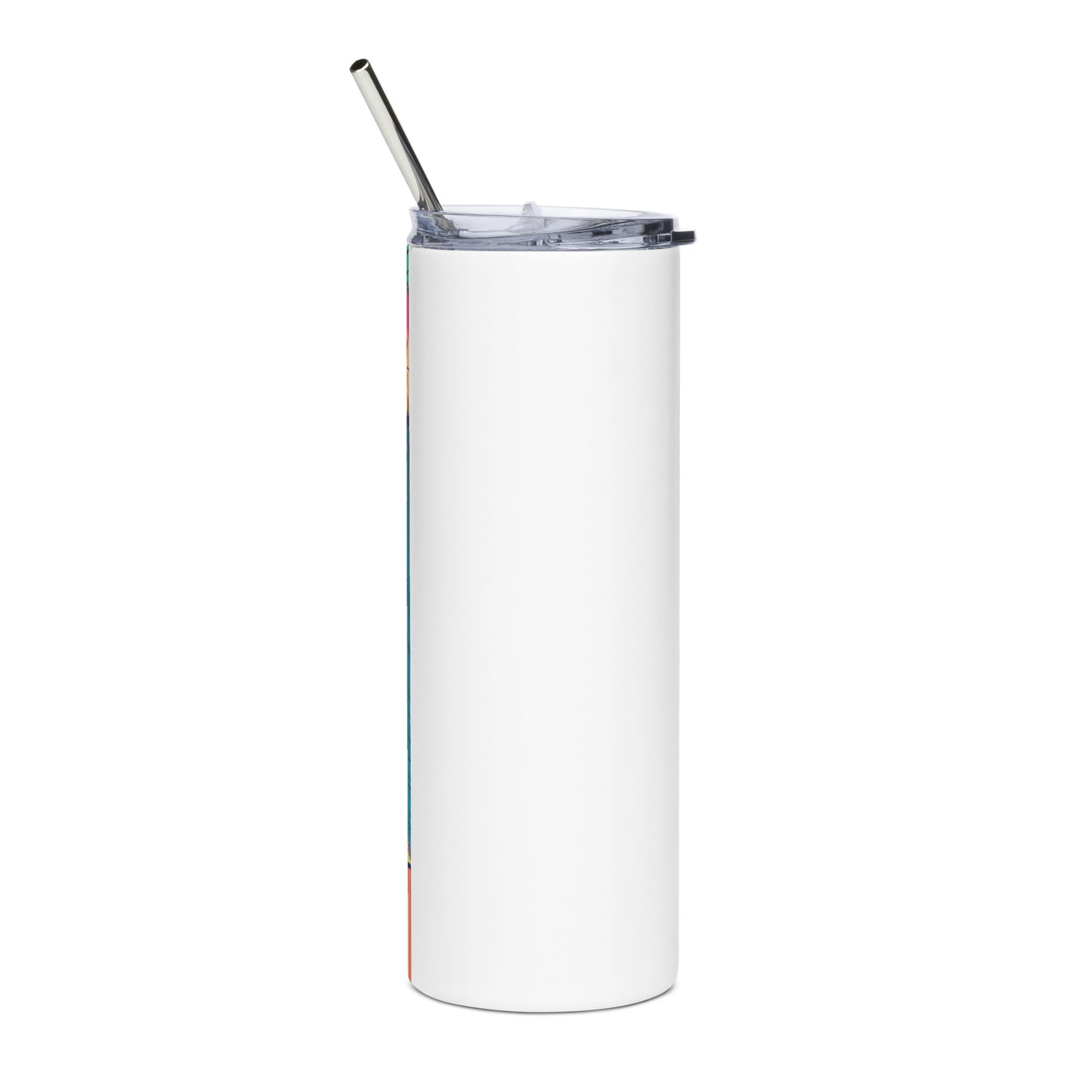 Hawaiian Beauty #2 Stainless steel tumbler cup with metal straw