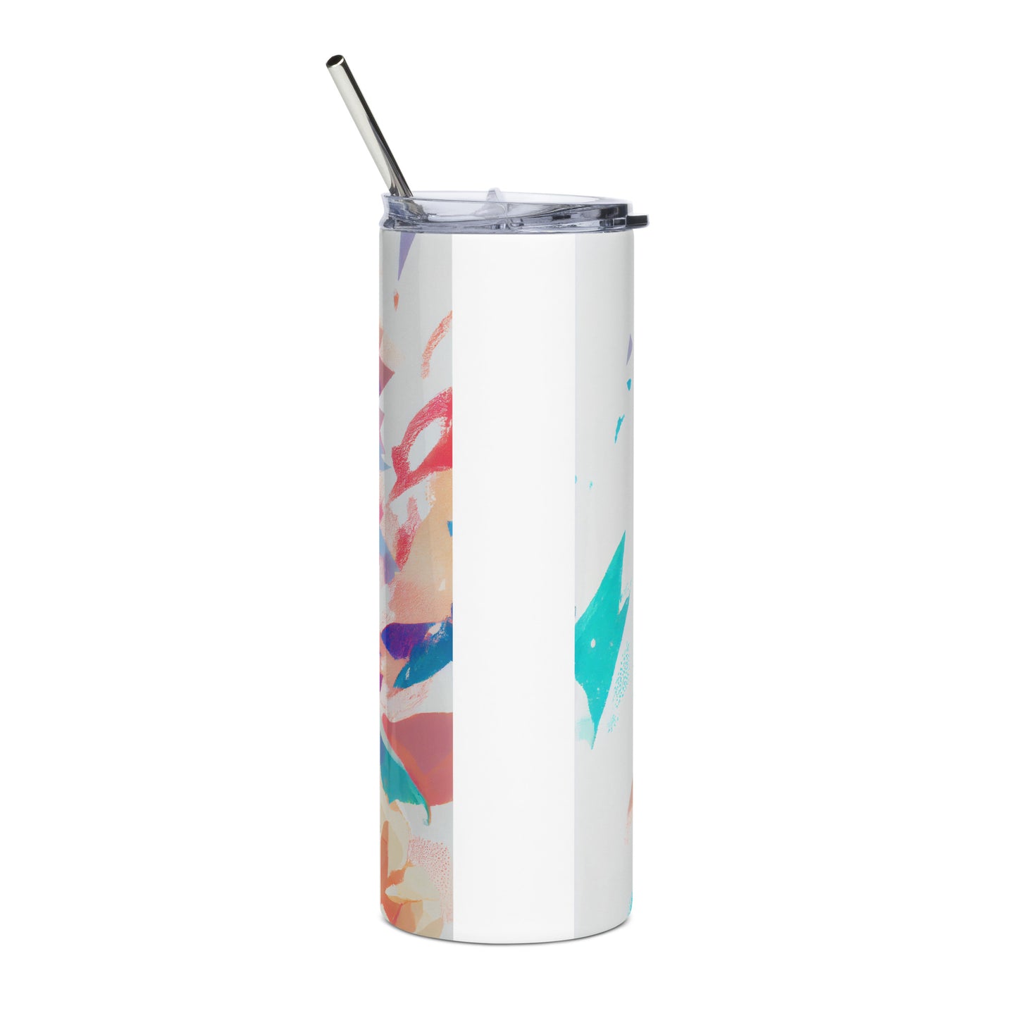 Sora Stainless steel tumbler cup with metal straw