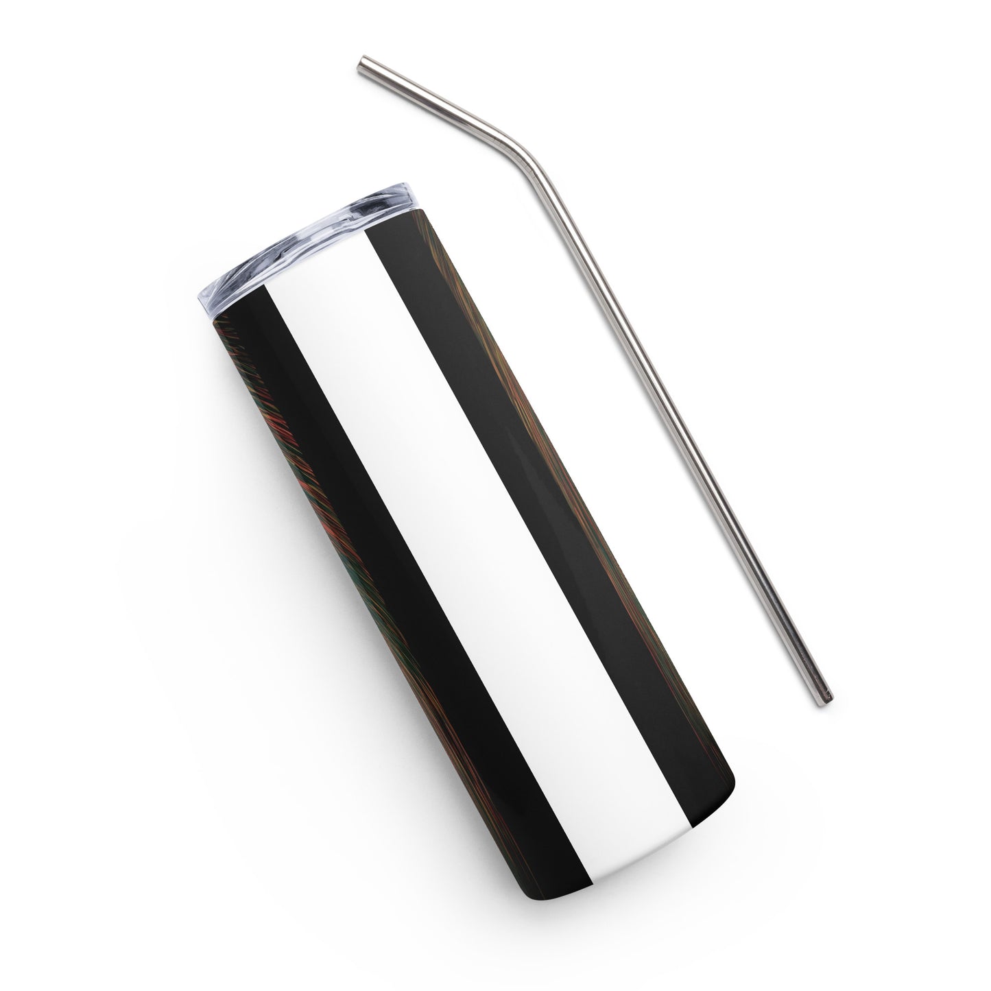 Shy Guy Stainless steel tumbler cup with metal straw