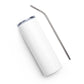 Earth Goddess #1 Stainless steel tumbler cup with metal straw