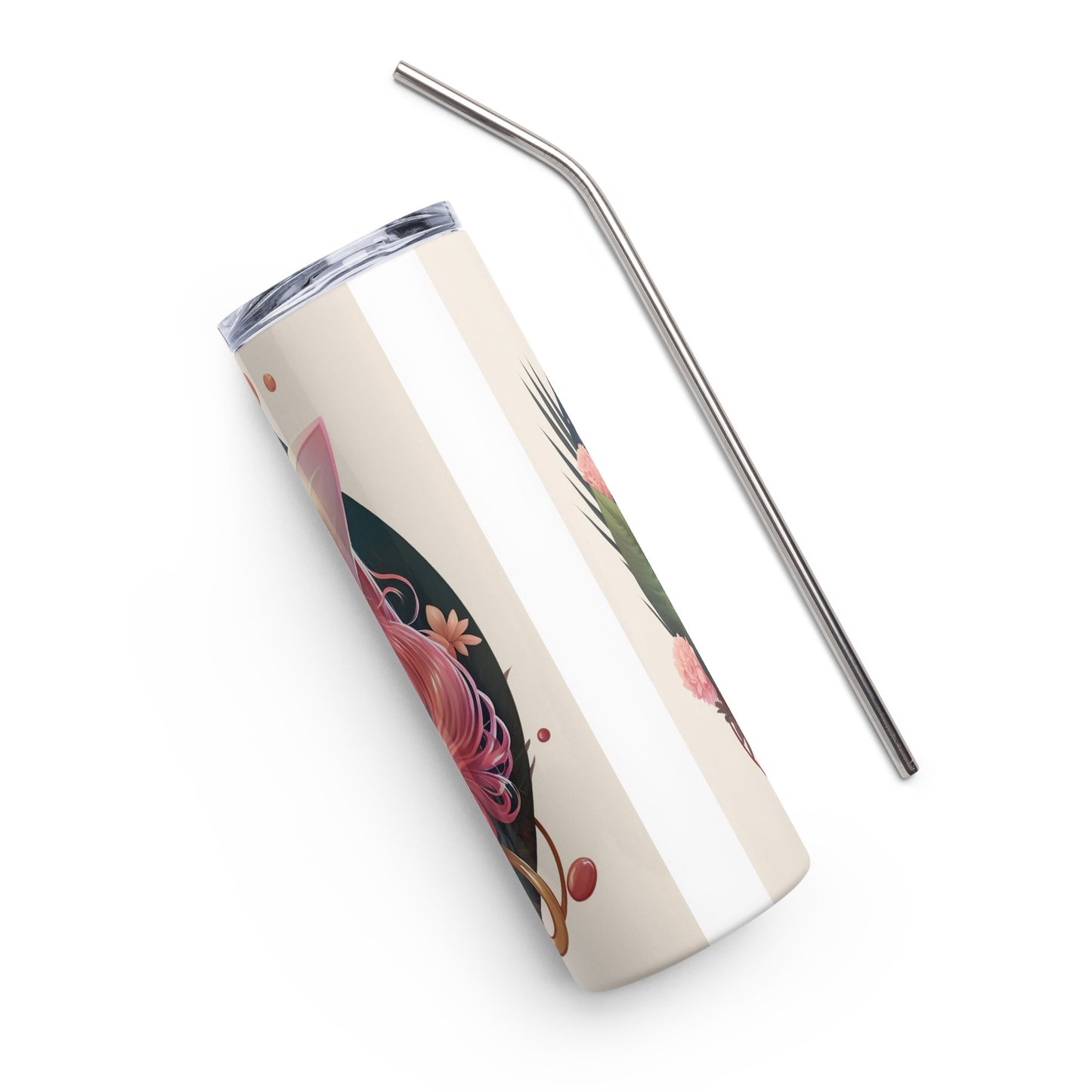 Sailor Moon Inspired #1 Stainless steel tumbler cup with metal straw