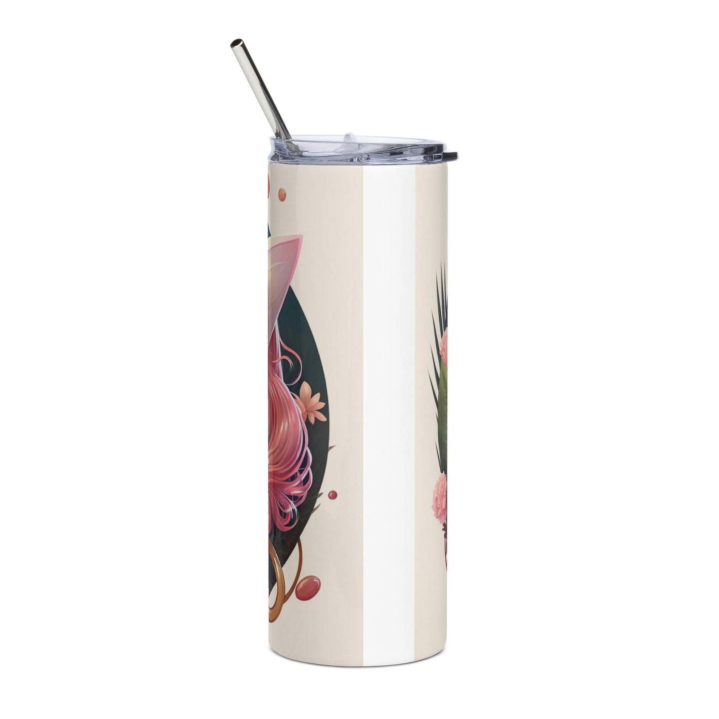 Sailor Moon Inspired #1 Stainless steel tumbler cup with metal straw