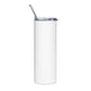 I Eat Children Clown Stainless steel tumbler cup with metal straw