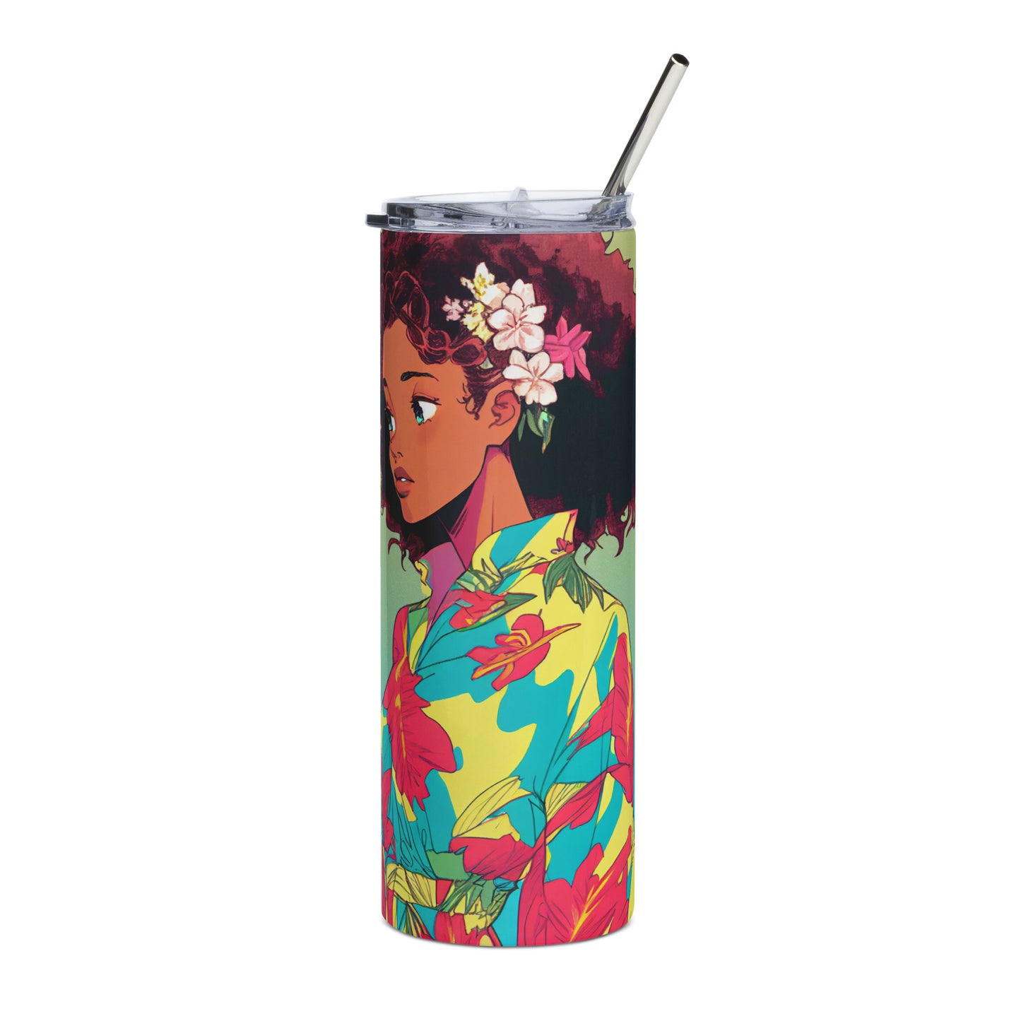 Hawaiian Beauty Stainless steel tumbler