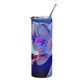 Anime Cat Girl Stainless steel tumbler cup with metal straw