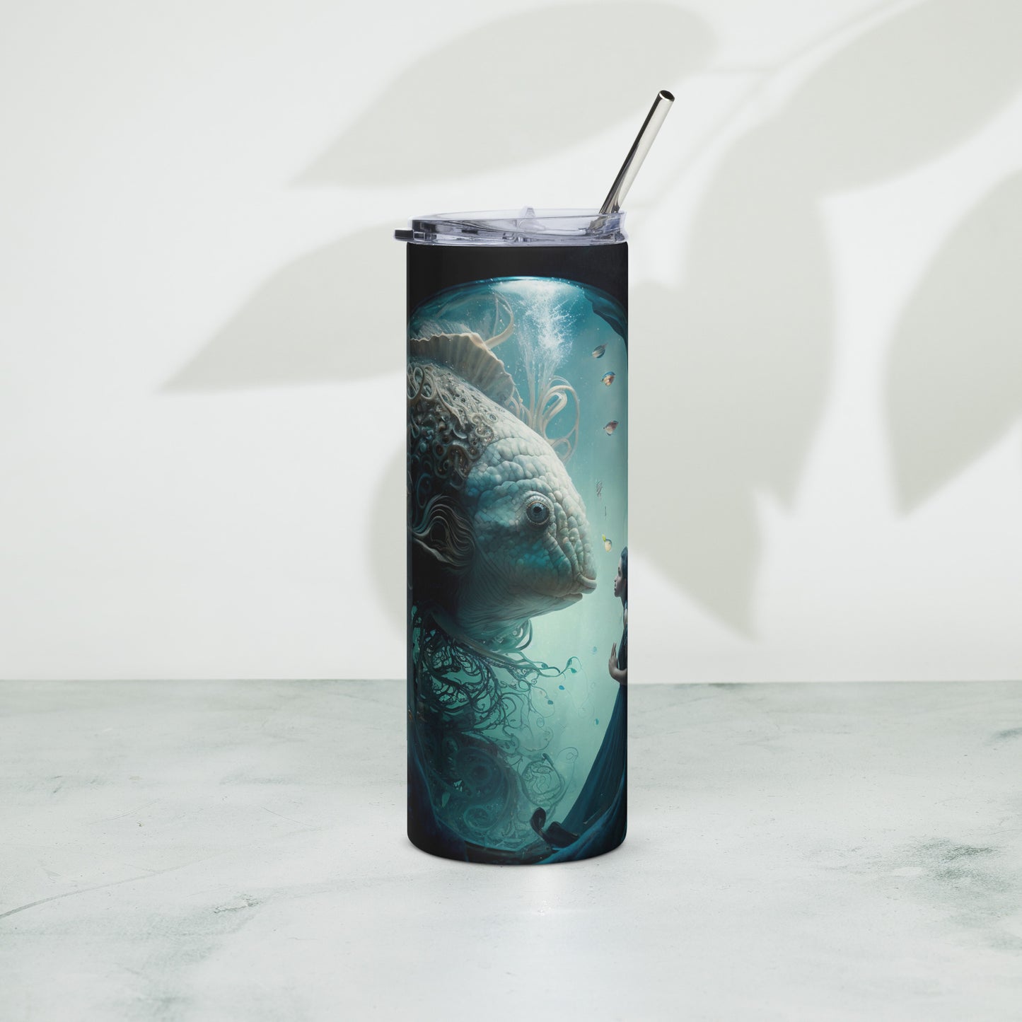 That's a Big Fish #2 Stainless steel tumbler cup with metal straw