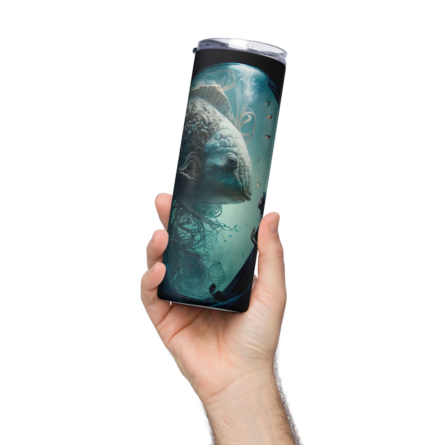 That's a Big Fish #2 Stainless steel tumbler cup with metal straw