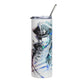 The Captain Stainless steel tumbler cup with metal straw