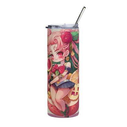 Sailor Moon Inspired #2 Stainless steel tumbler cup with metal straw