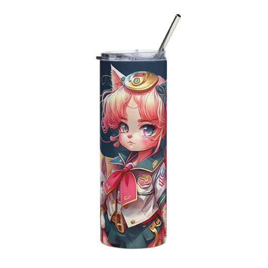 Sailor Moon Inspired #3 Stainless steel tumbler cup with metal straw