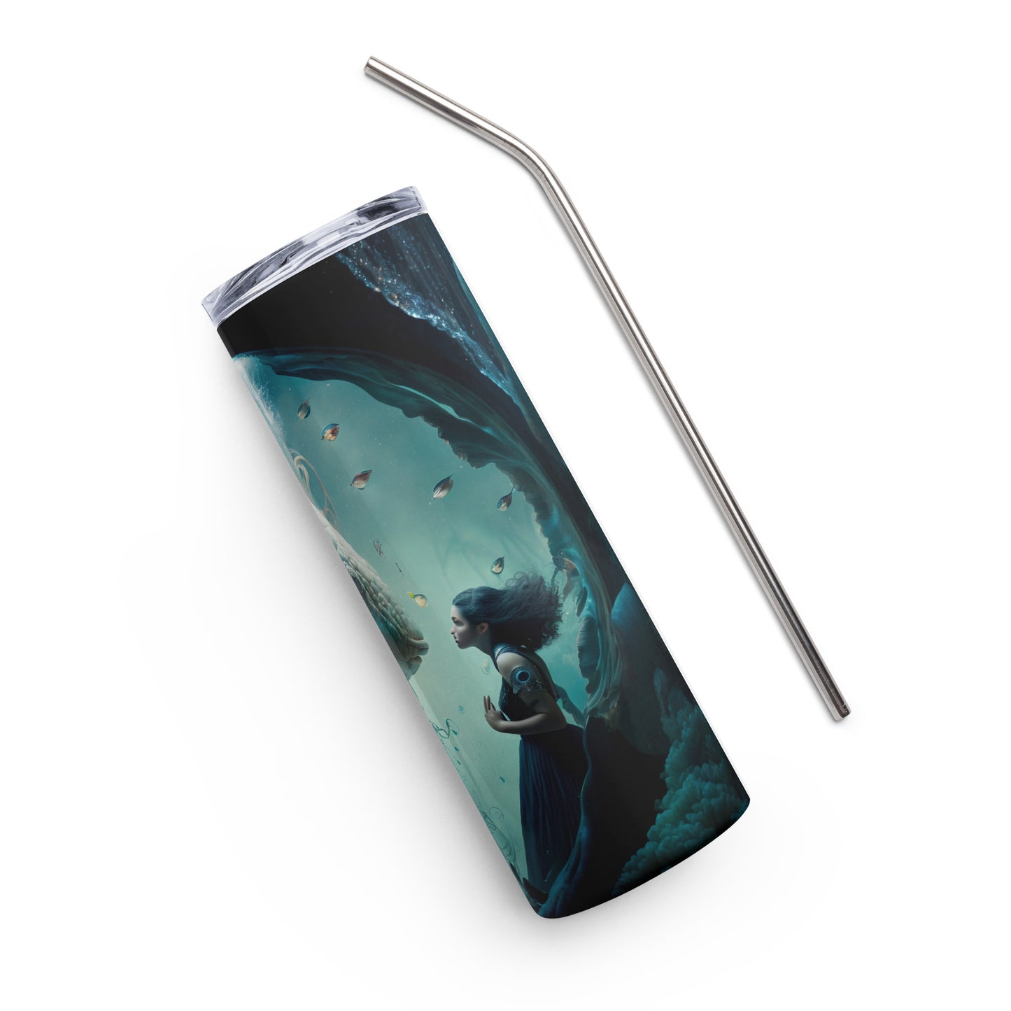 That's a Big Fish #2 Stainless steel tumbler cup with metal straw