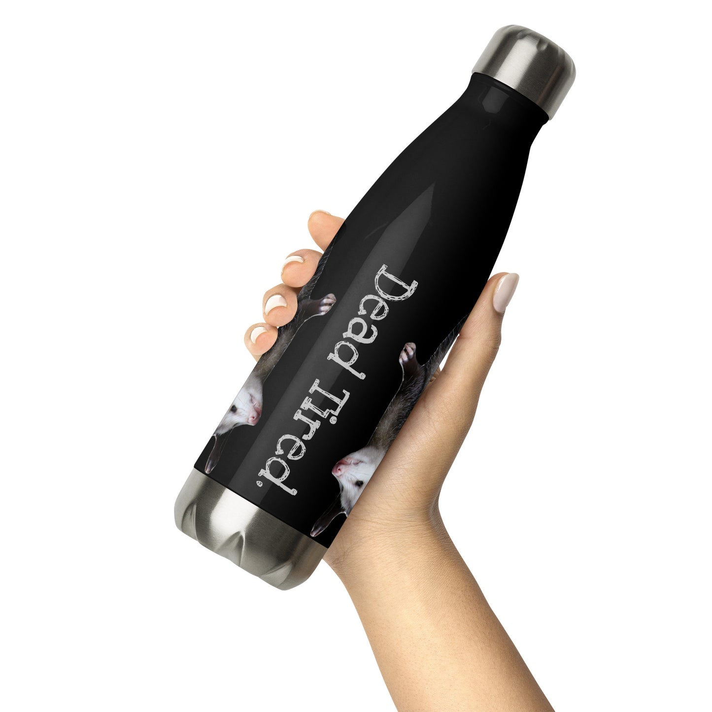 Dead Tired Opposum Stainless Steel Water Bottle