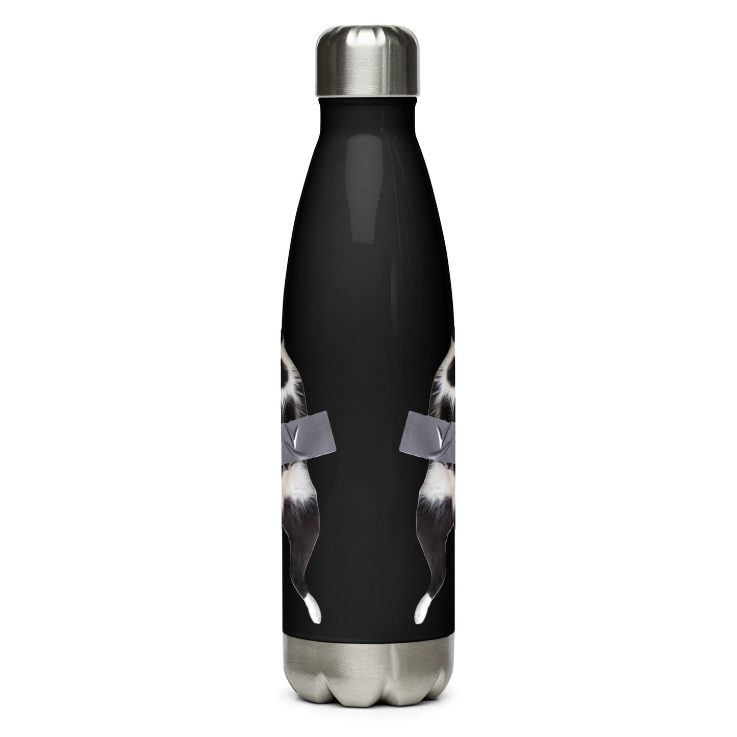 Duct Taped Cat Stainless Steel Water Bottle