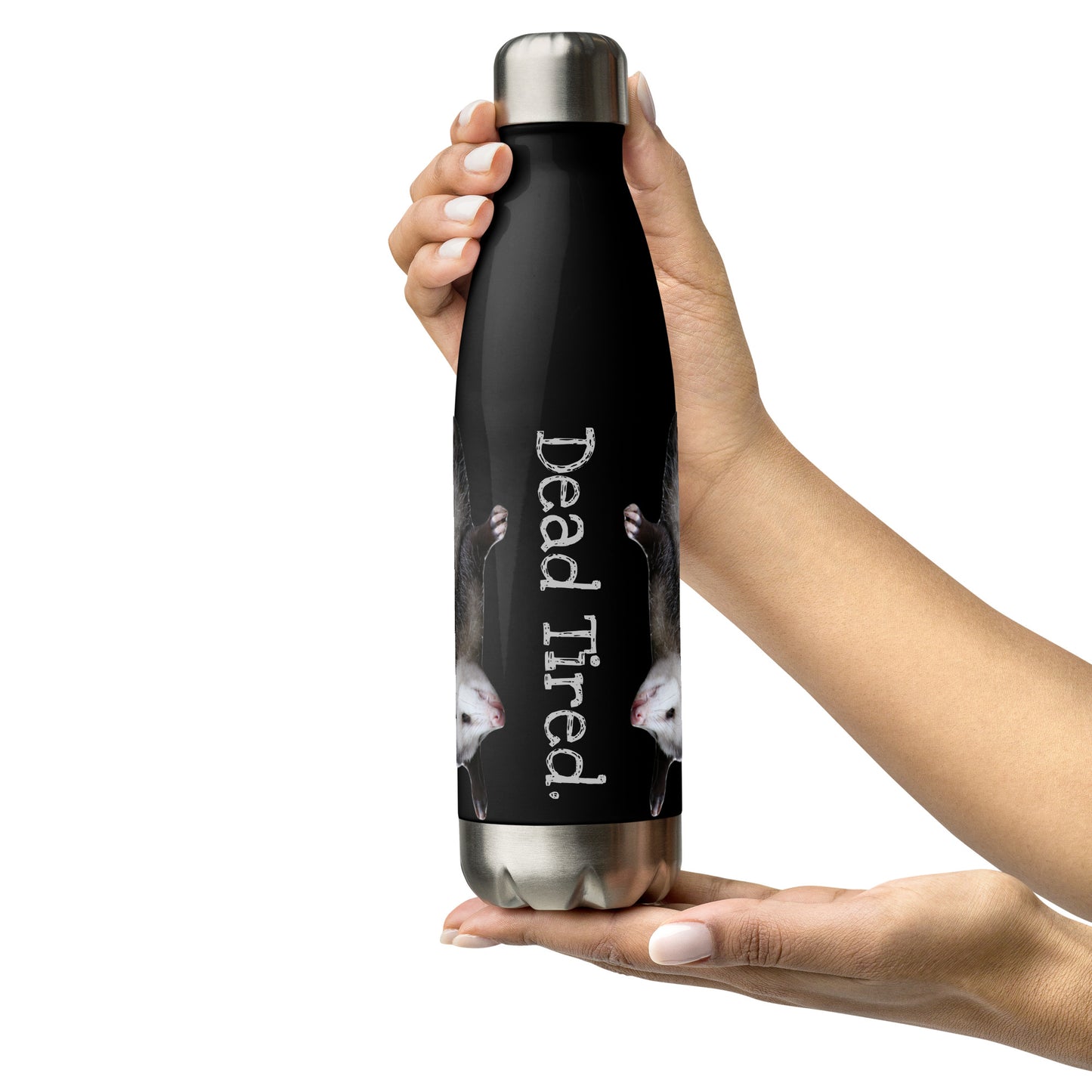 Dead Tired Opposum Stainless Steel Water Bottle