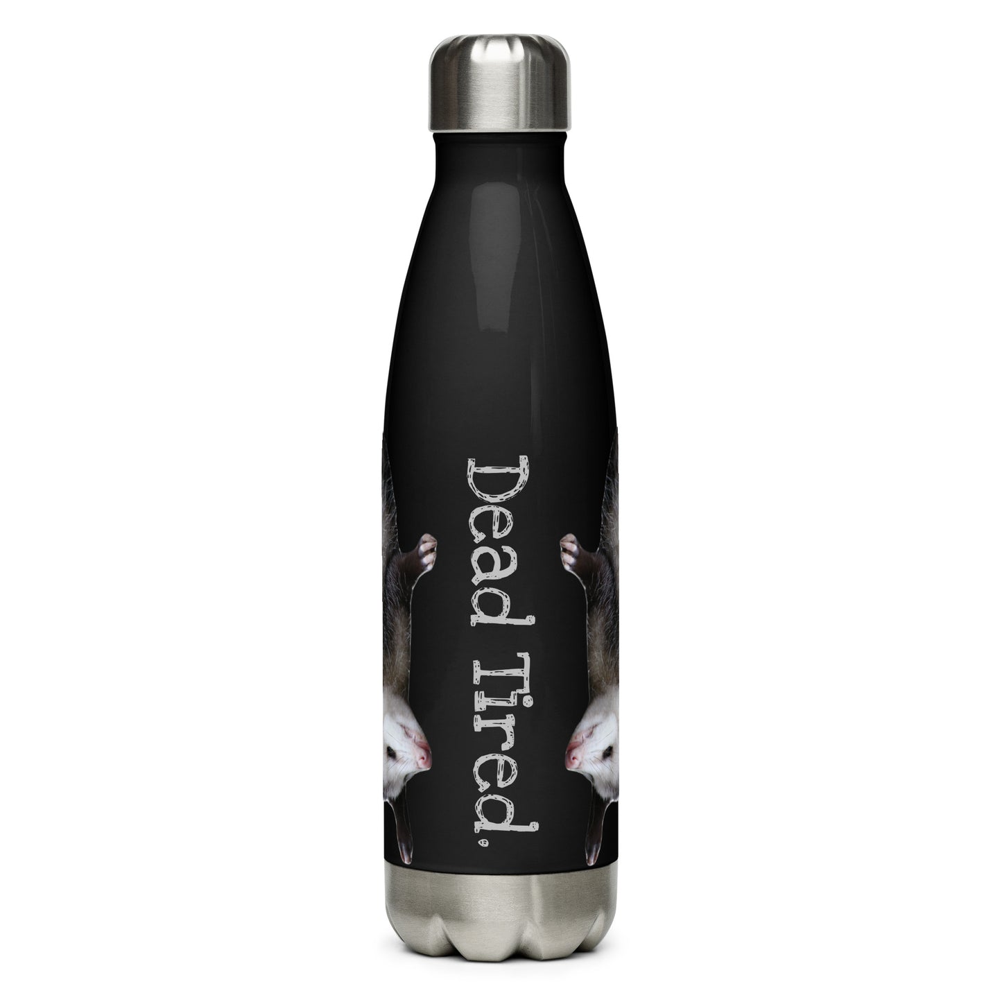 Dead Tired Opposum Stainless Steel Water Bottle