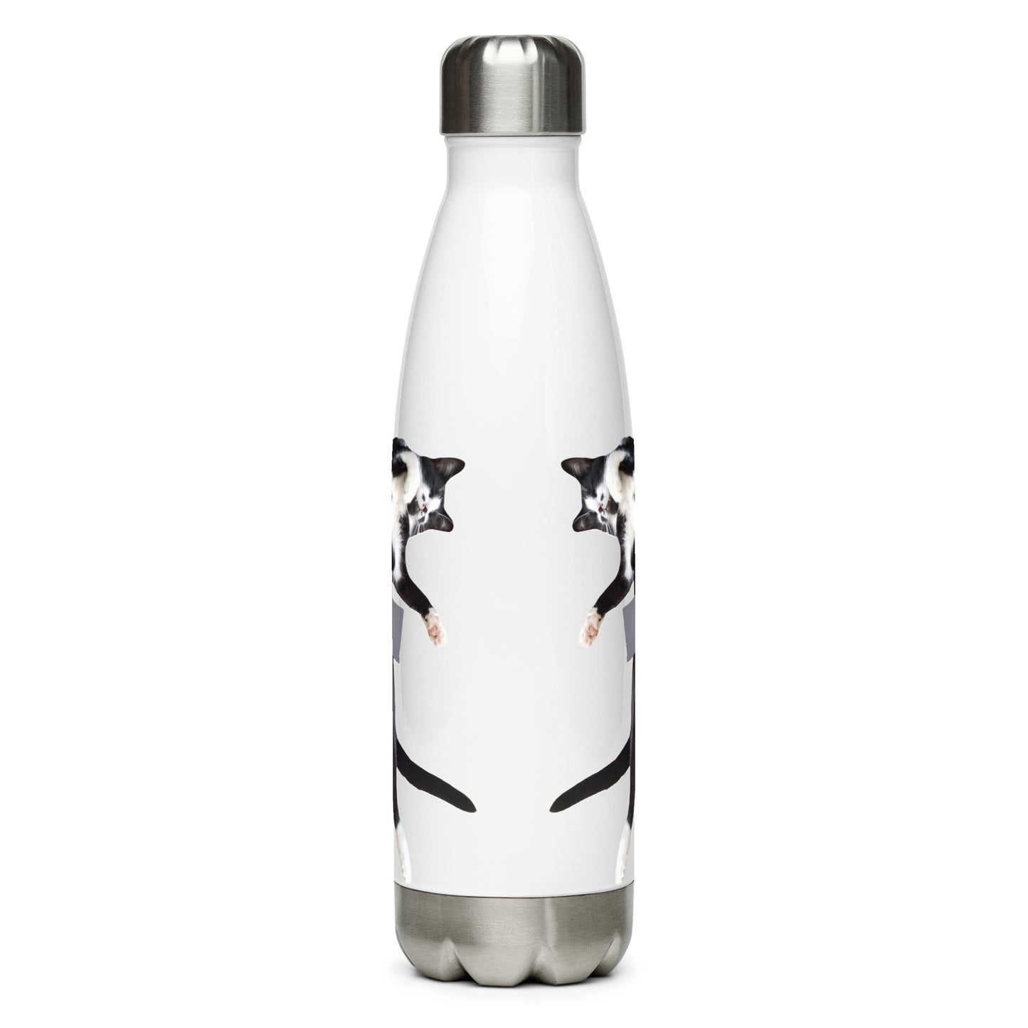 Duct Taped Cat Stainless Steel Water Bottle