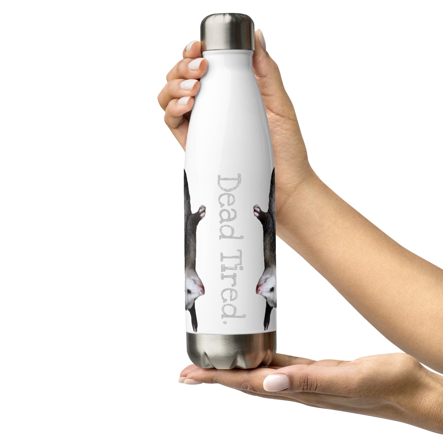 Dead Tired Opposum Stainless Steel Water Bottle