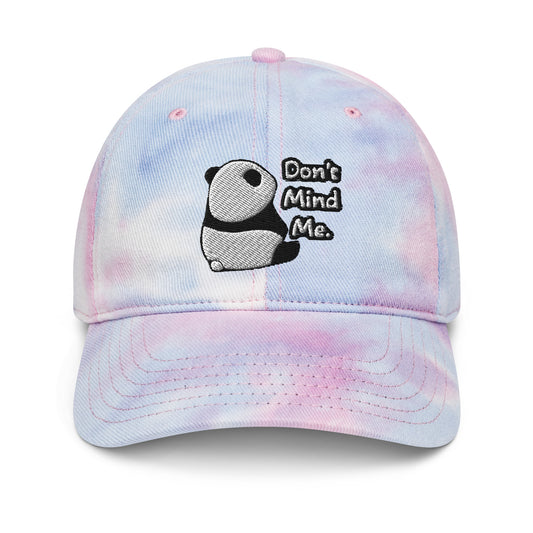 Don't mind me Panda Tie dye Dad hat