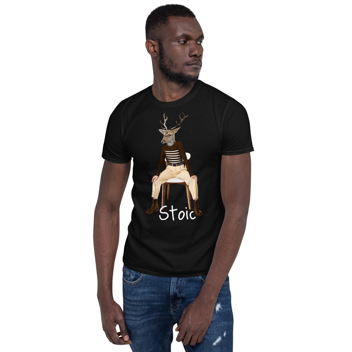 Weird Stoic human deer SOFT Unisex T-Shirt