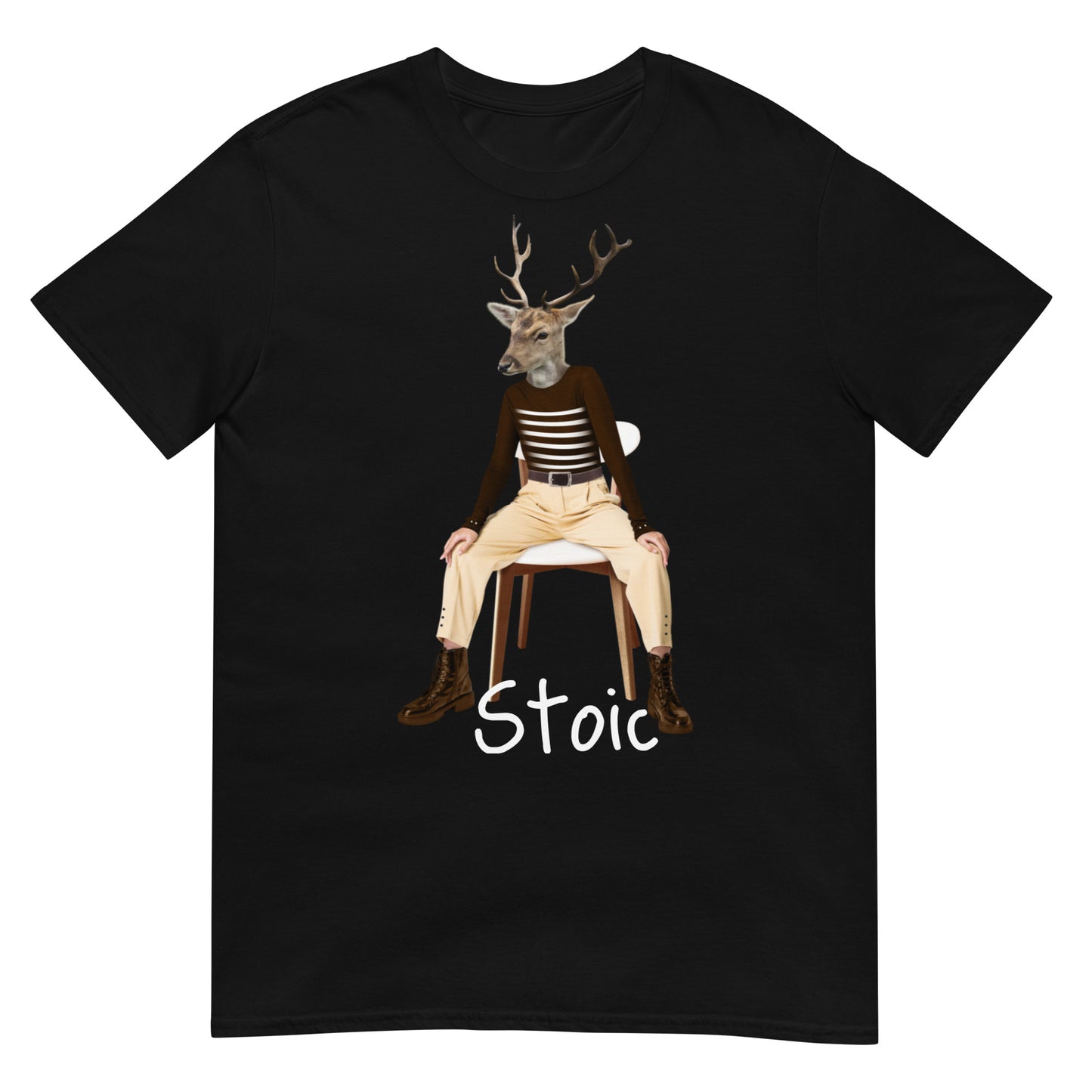 Weird Stoic human deer SOFT Unisex T-Shirt