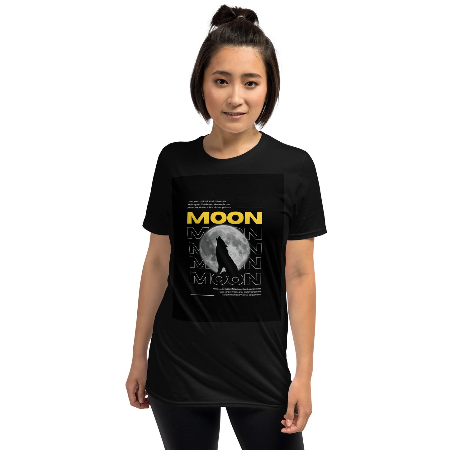 Moon and wolf SOFT Unisex T-Shirt