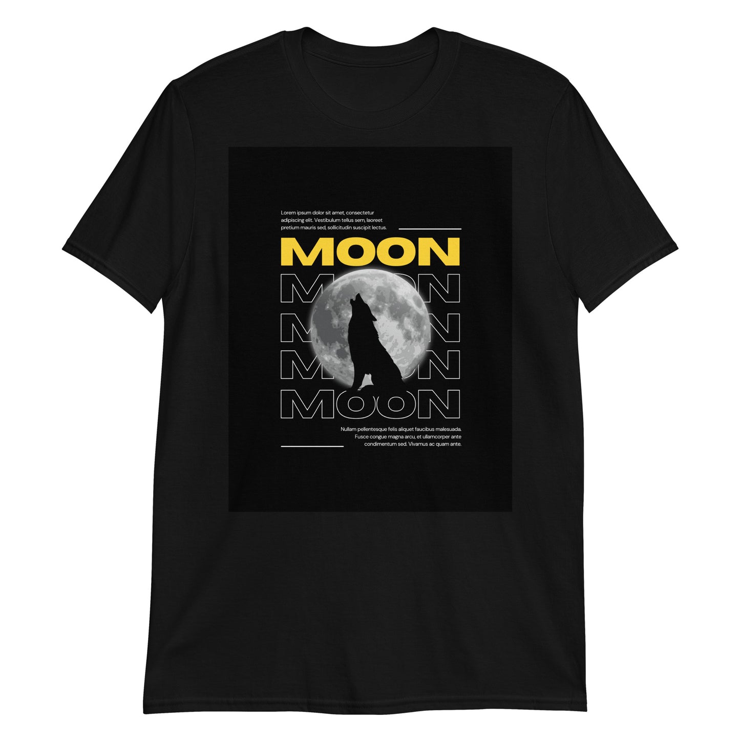 Moon and wolf SOFT Unisex T-Shirt