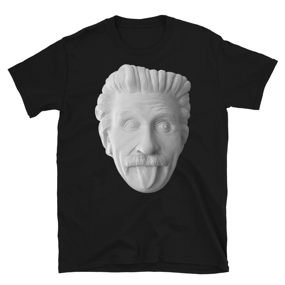 Albert Einstein sculpture Short-Sleeve SOFT Unisex T-Shirt