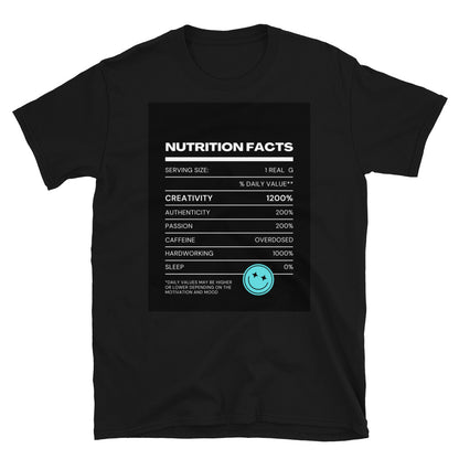 Nutrition Facts Short-Sleeve Unisex T-Shirt