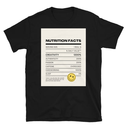 Nutrition facts SOFT Short-Sleeve Unisex T-Shirt