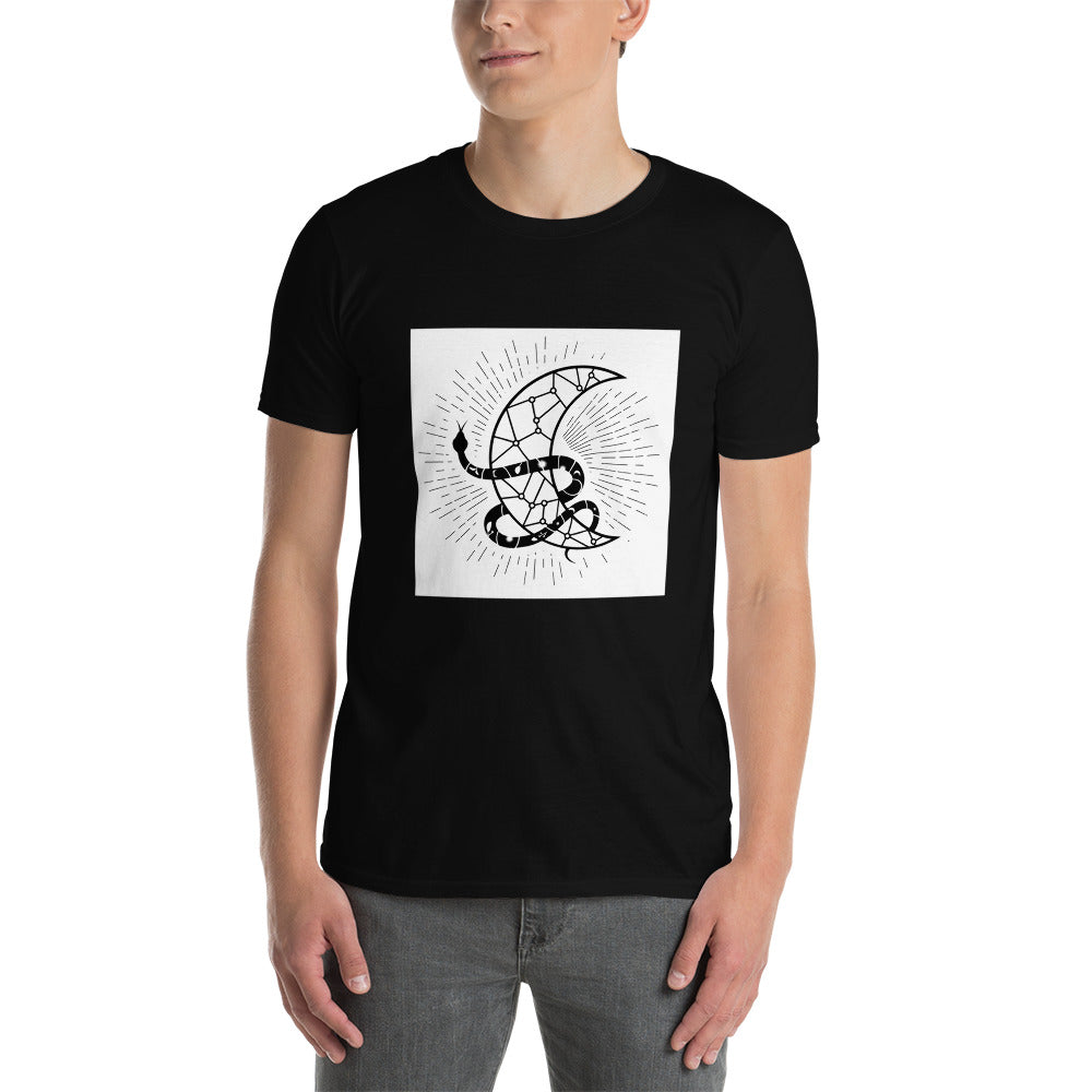 Celestial Moon Snake SOFT Short-Sleeve Unisex T-Shirt