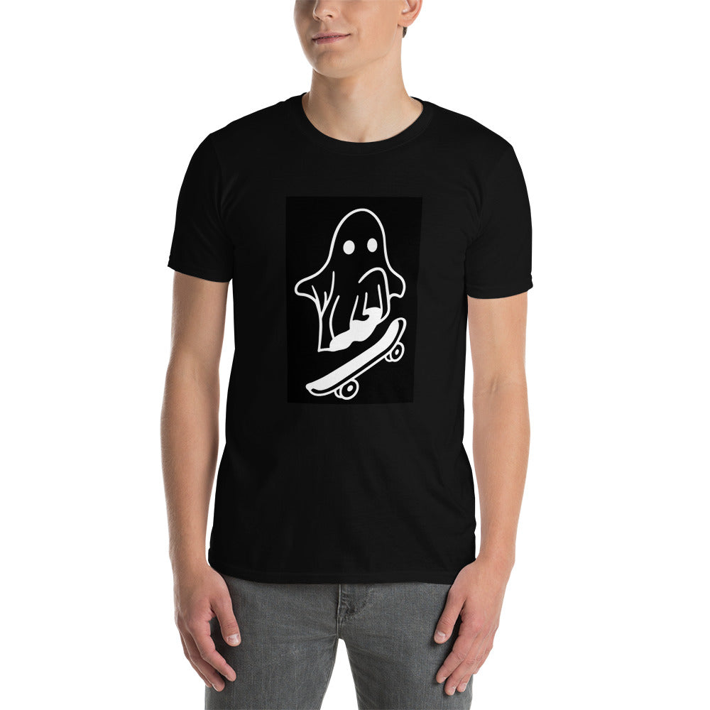 Skateboard Ghost Short-Sleeve SOFT Unisex T-Shirt