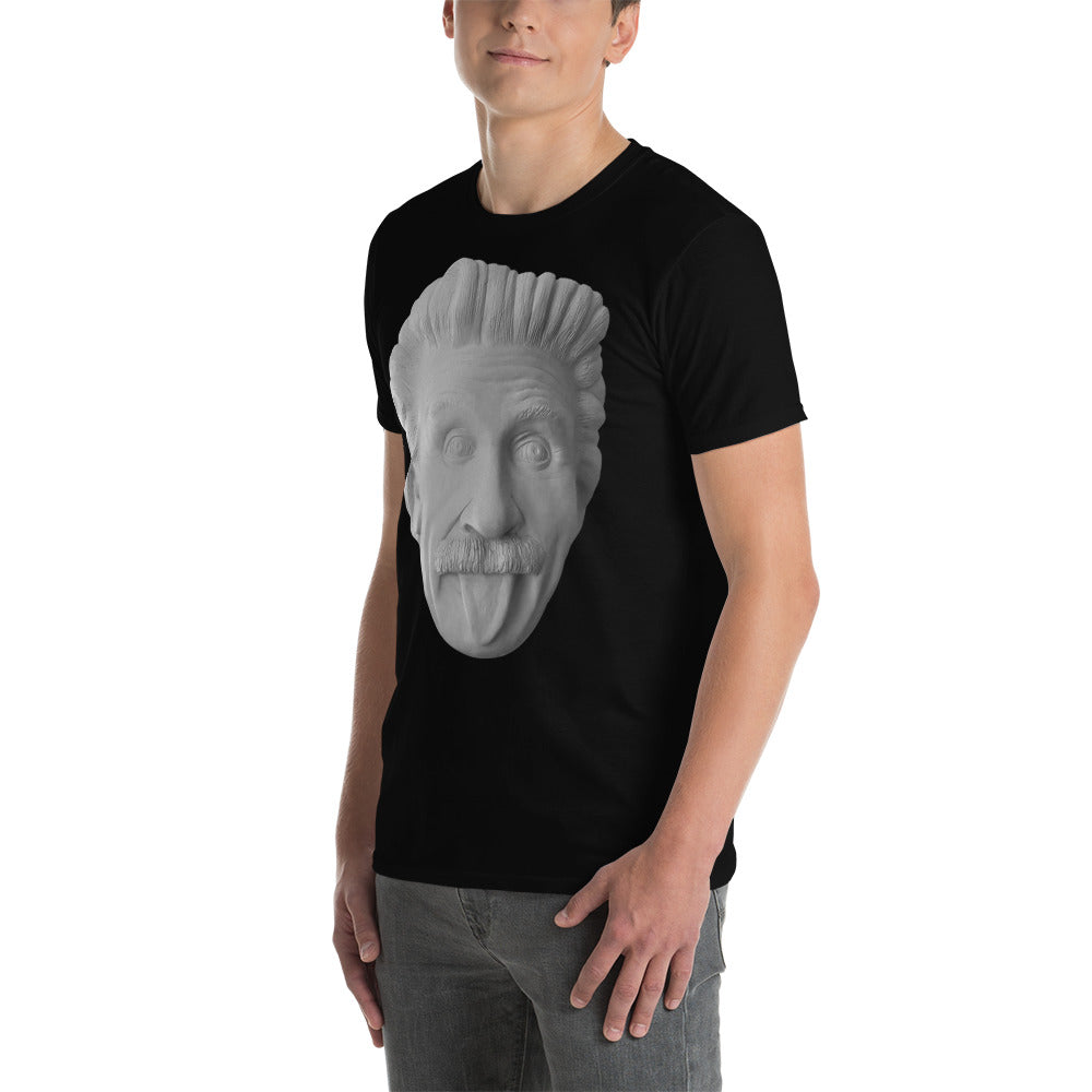 Albert Einstein sculpture Short-Sleeve SOFT Unisex T-Shirt