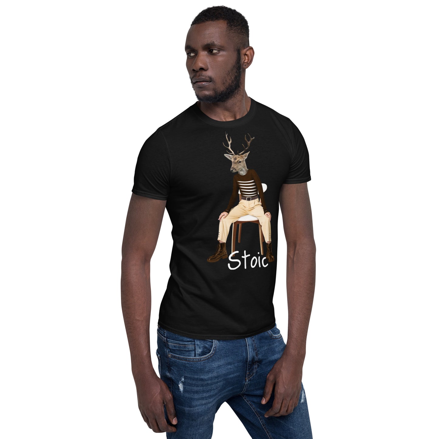 Weird Stoic human deer SOFT Unisex T-Shirt