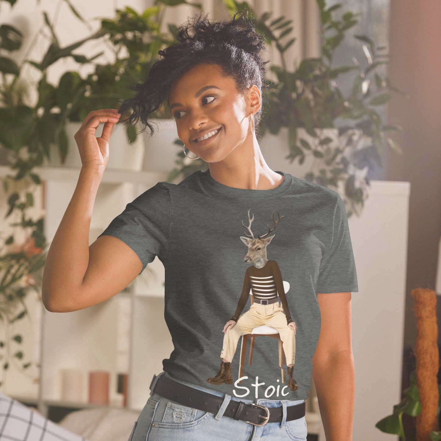 Weird Stoic human deer SOFT Unisex T-Shirt