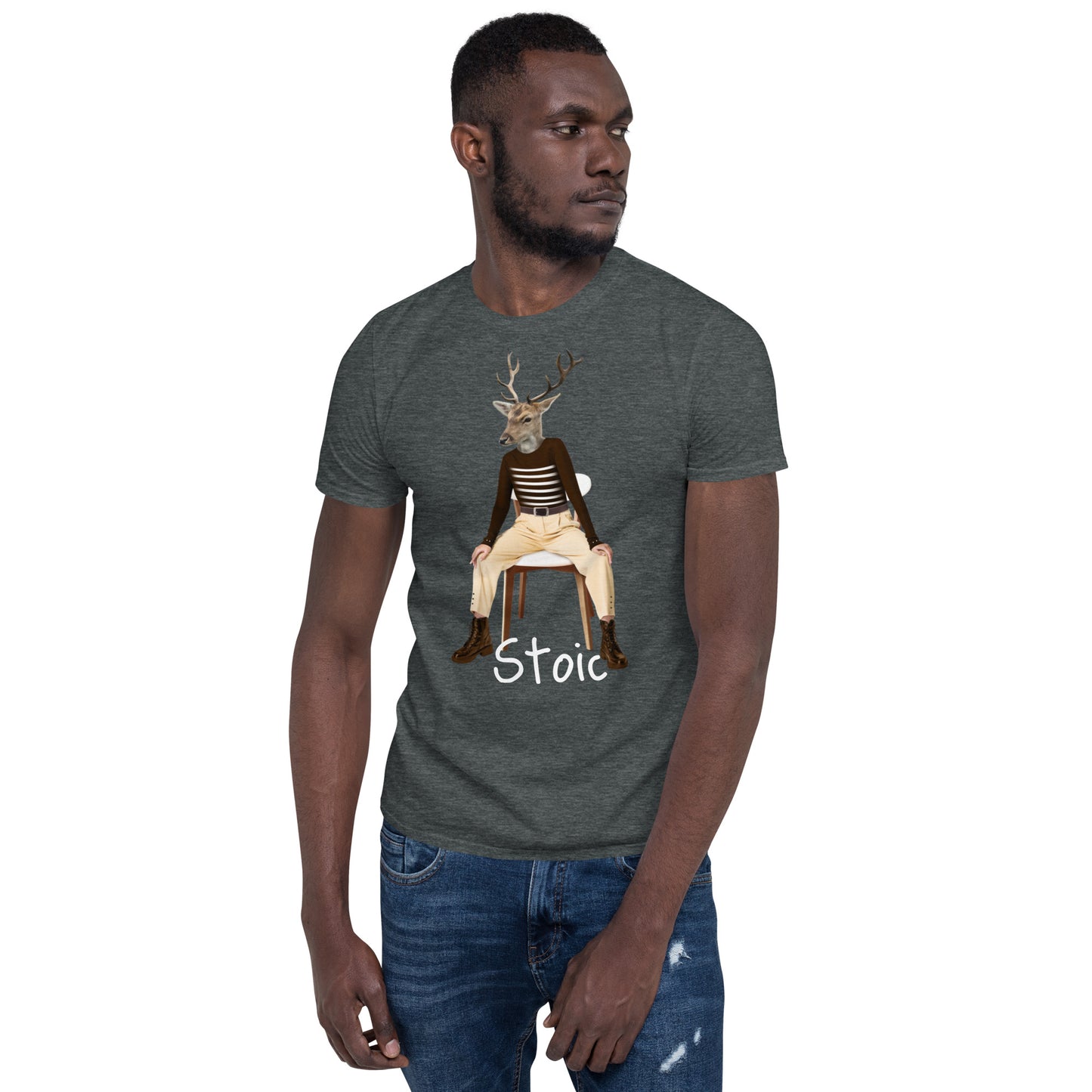 Weird Stoic human deer SOFT Unisex T-Shirt